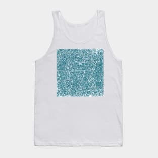 A Vintage Christmas Tree Pattern In White And Vintage Tank Top